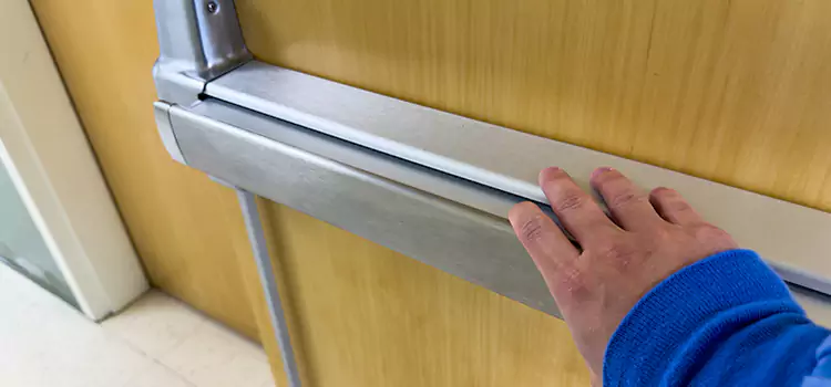 Installing a Push Bar on a Door Crofton